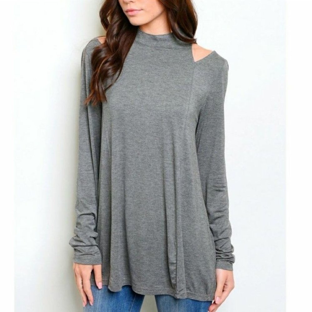 Cold Shoulder Tunic - Picture 2 of 4